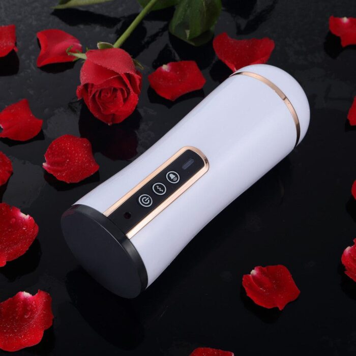 Lovesvibe 10 Vibrating Deep Throat Oral Sex Automatic Male Masturbator Silicone Sex Toys for Men