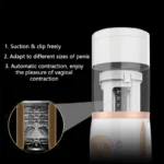 Lovesvibe 10 Vibrations 5 Speeds Air Bag Automatic Male Masturbator Hand Free Sex Machine with Suction Base