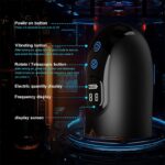 Lovesvibe 10 Vibrations 5 Telescopic Rotation Male Masturbator with LED Display Soft TPE Channel Male Stroker