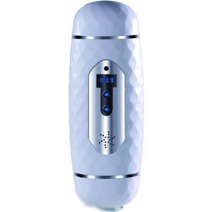 Lovesvibe 12 Vibration Modes Male Masturbator with Voice Interaction Heating Dual Channel Pocket Pussy Sex Machine