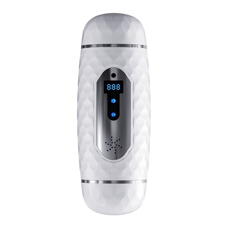 Lovesvibe 12 Vibration Modes Male Masturbator with Voice Interaction Heating Dual Channel Pocket Pussy Sex Machine