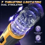 Lovesvibe 3 In 1 Automatic Male Masturbators with 7 Thrusting Rotation Modes Super Powered Male Sex Toys