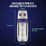 Lovesvibe 4 Vibrating 3 Sucking Male Masturbator with APP Remote Control Penis Sleeve