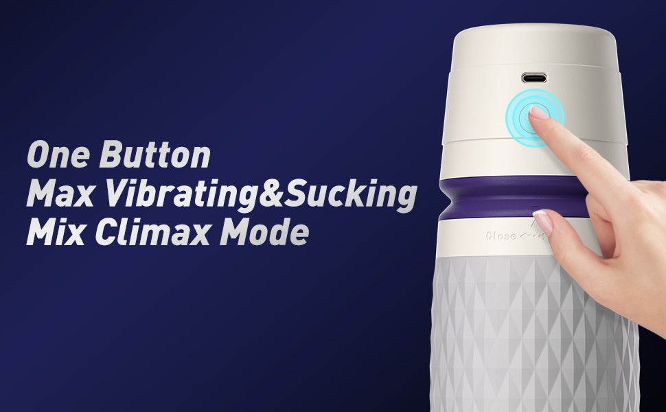 Lovesvibe 4 Vibrating 3 Sucking Male Masturbator with APP Remote Control Penis Sleeve