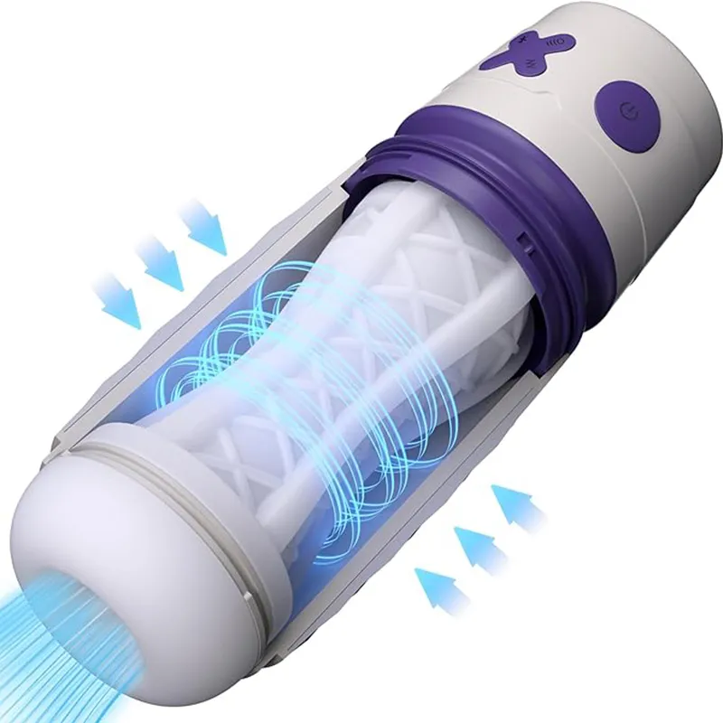Lovesvibe 4 Vibrating 3 Sucking Male Masturbator with APP Remote Control Penis Sleeve