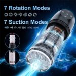 Lovesvibe 4 in 1 Upgraded Male Masturbator with 7 Sucting & 7 Rotation One-Click Release Vacuum Penis Pumps