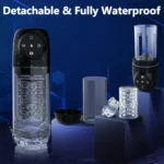 Lovesvibe 4 in 1 Upgraded Male Masturbator with 7 Sucting & 7 Rotation One-Click Release Vacuum Penis Pumps