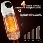 Lovesvibe 4 in 1 Upgraded Male Masturbator with 7 Sucting & 7 Rotation One-Click Release Vacuum Penis Pumps