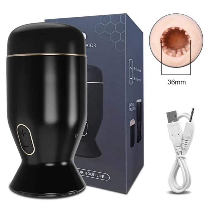 Lovesvibe 6 Vibrator Rotation Automatic Male Masturbator Blowjob Simulator Mens Sex Toy