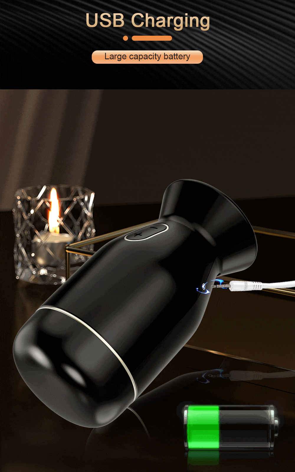 Lovesvibe 6 Vibrator Rotation Automatic Male Masturbator Blowjob Simulator Mens Sex Toy