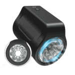 Lovesvibe 7 Rotation & Thrusting Modes Male Masturbator Double Channel 3D Textured Mens Sex Toy