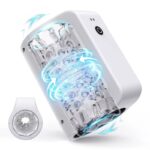 Lovesvibe 7 Rotation & Thrusting Modes Male Masturbator Double Channel 3D Textured Mens Sex Toy