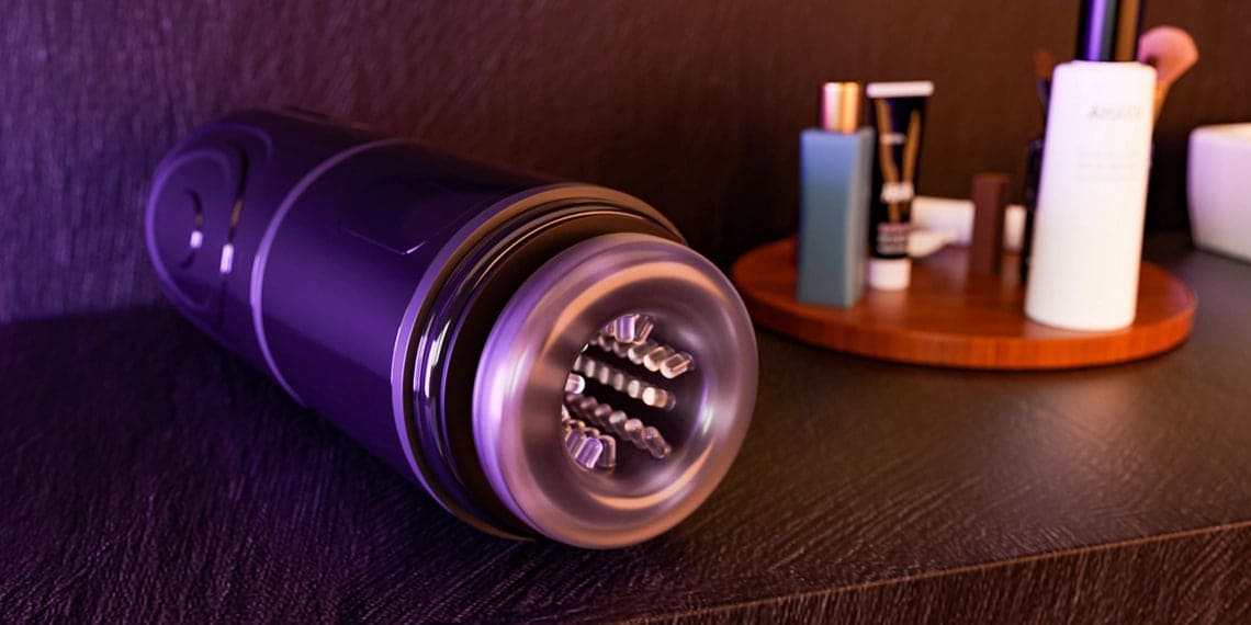 Lovesvibe 7 Thrusting Rotation Automatic Male Masturbator Voice Blowjob Toy with Suction Base