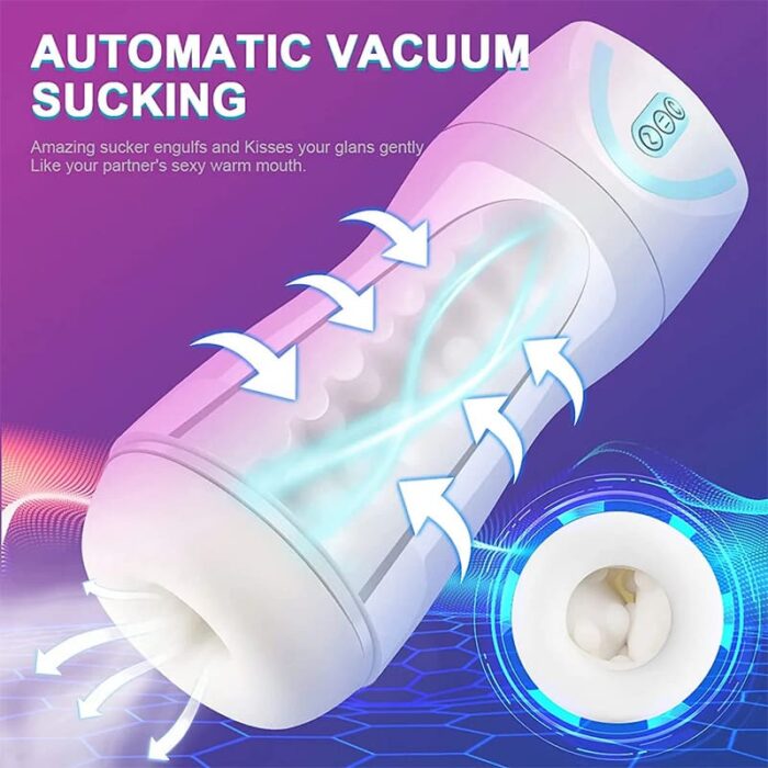 Lovesvibe 7 Vibrating 4 Sucking Automatic Male Masturbator Air Tight Vagina Male Pocket Pussy Blowjob Sex Toys for Men
