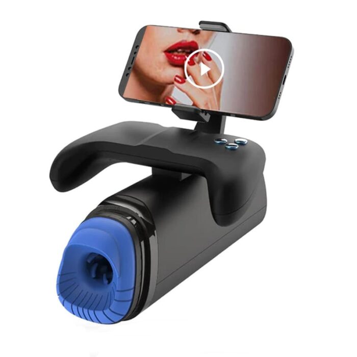 Lovesvibe 7 Vibration Thrusting Automatic Heating Male Masturbator with Gamepad-Controlled & 360° Phone Holder