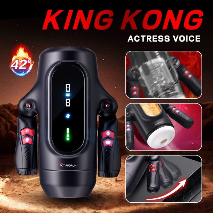 Lovesvibe 9 Telescopic Vibration Male Masturbators With Intelligent LED Display Heating Voice Male Stroker