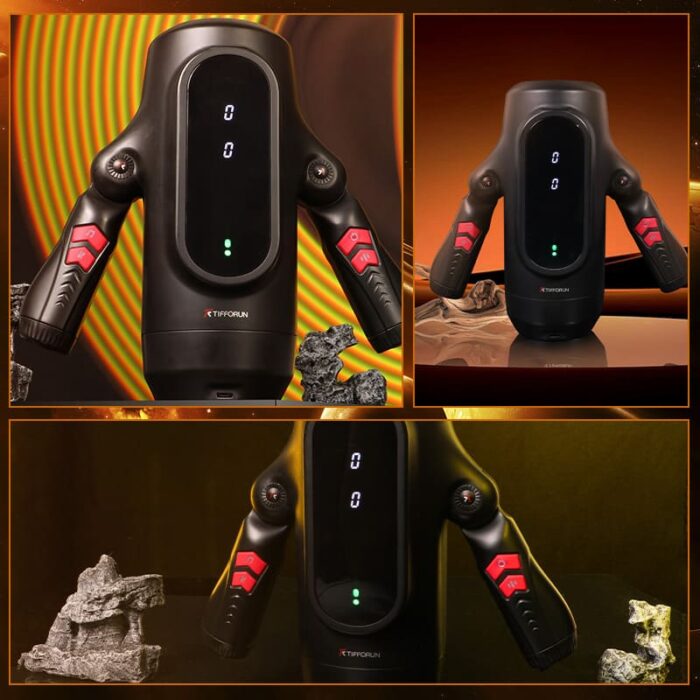 Lovesvibe 9 Telescopic Vibration Male Masturbators With Intelligent LED Display Heating Voice Male Stroker