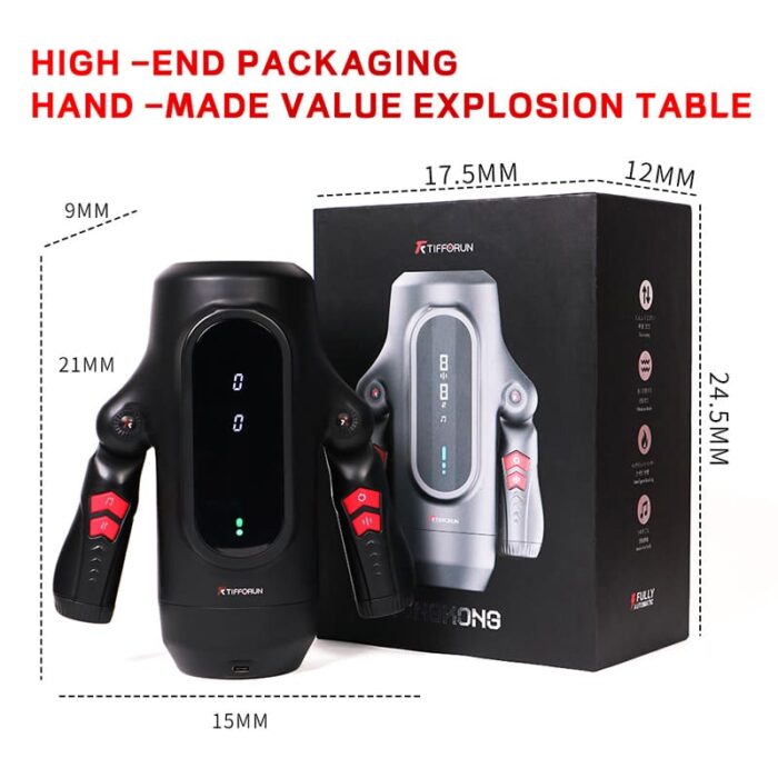 Lovesvibe 9 Telescopic Vibration Male Masturbators With Intelligent LED Display Heating Voice Male Stroker