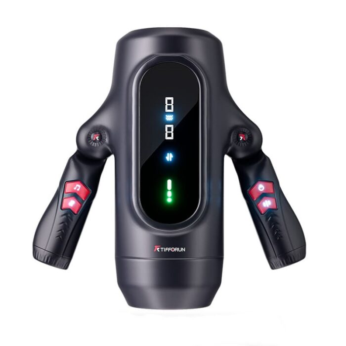 Lovesvibe 9 Telescopic Vibration Male Masturbators With Intelligent LED Display Heating Voice Male Stroker