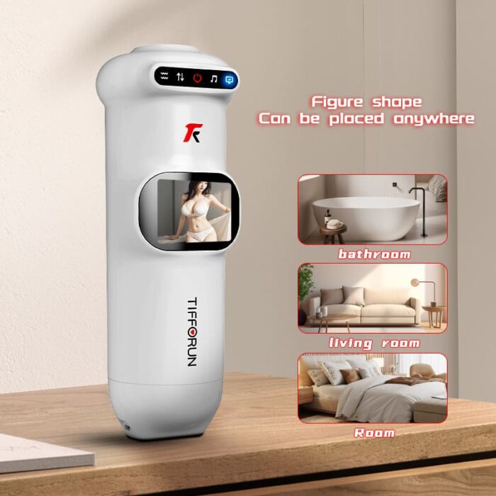 Lovesvibe 9 Vibration 9 Thrusting Automatic Male Masturbator with LCD Display Moan Heating Sex Toys for Men