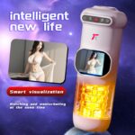 Lovesvibe 9 Vibration 9 Thrusting Automatic Male Masturbator with LCD Display Moan Heating Sex Toys for Men