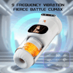 Lovesvibe 9 Vibration 9 Thrusting Automatic Male Masturbator with LCD Display Moan Heating Sex Toys for Men