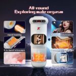 Lovesvibe 9 Vibration 9 Thrusting Automatic Male Masturbator with LCD Display Moan Heating Sex Toys for Men