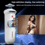Lovesvibe 9 Vibration 9 Thrusting Automatic Male Masturbator with LCD Display Moan Heating Sex Toys for Men