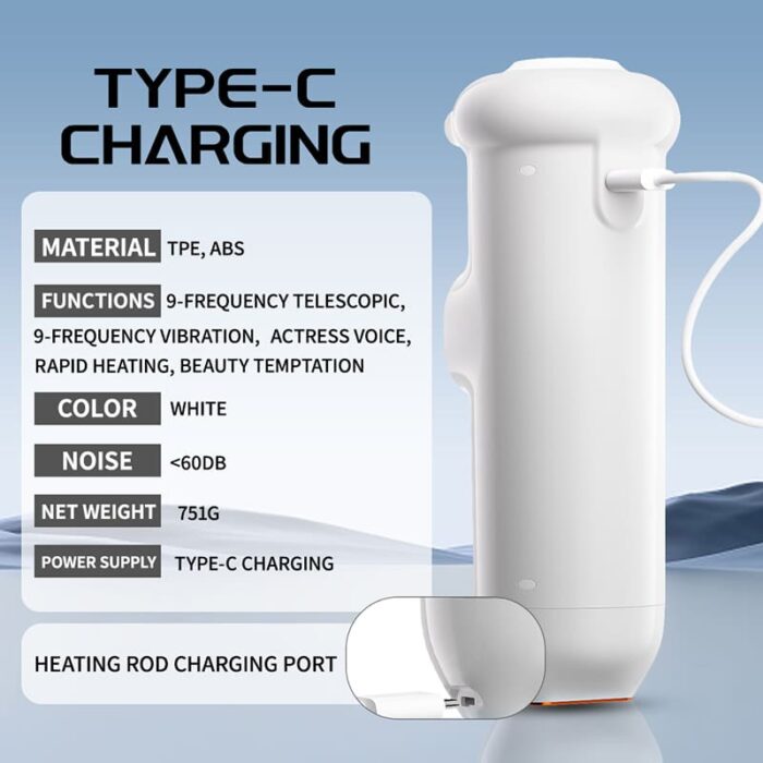 Lovesvibe 9 Vibration 9 Thrusting Automatic Male Masturbator with LCD Display Moan Heating Sex Toys for Men