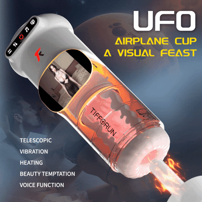 Lovesvibe 9 Vibration 9 Thrusting Automatic Male Masturbator with LCD Display Moan Heating Sex Toys for Men