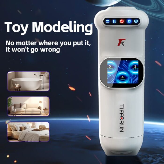 Lovesvibe 9 Vibration 9 Thrusting Automatic Male Masturbator with LCD Display Moan Heating Sex Toys for Men