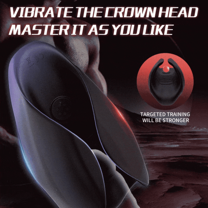 Lovesvibe 9 Vibrations Male Penis Training with LCD Display Automatic Male Masturbator Glans Trainer