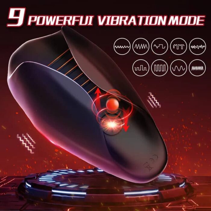 Lovesvibe 9 Vibrations Male Penis Training with LCD Display Automatic Male Masturbator Glans Trainer