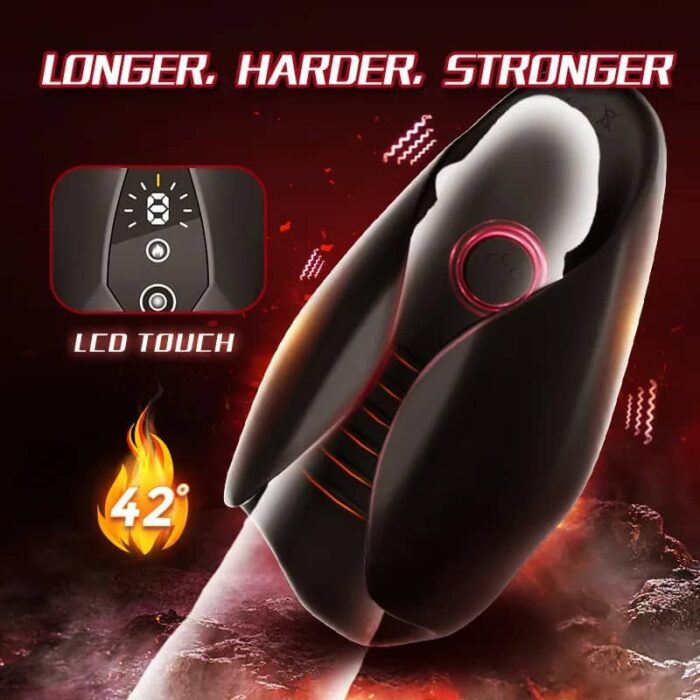 Lovesvibe 9 Vibrations Male Penis Training with LCD Display Automatic Male Masturbator Glans Trainer