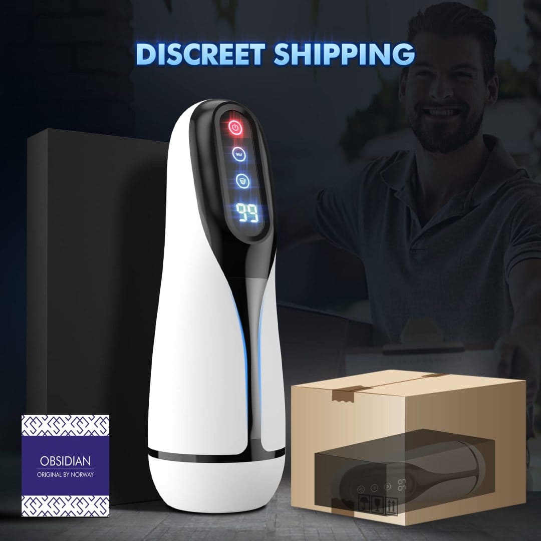 Lovesvibe 9 Vibrations Sucking Male Masturbator with LCD Display Heating Electric Blowjob Penis Trainer