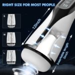 Lovesvibe 9 Vibrations Sucking Male Masturbator with LCD Display Heating Electric Blowjob Penis Trainer