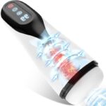 Lovesvibe 9 Vibrations Sucking Male Masturbator with LCD Display Heating Electric Blowjob Penis Trainer