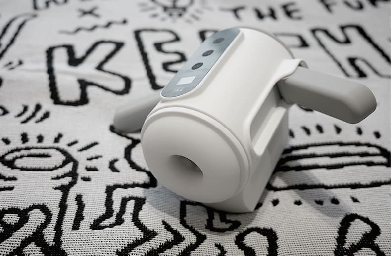 Lovesvibe Automatic Male Masturbator 9 Thrusting & Vibration Modes Hands-Free Sex Machine with Foldable Handles