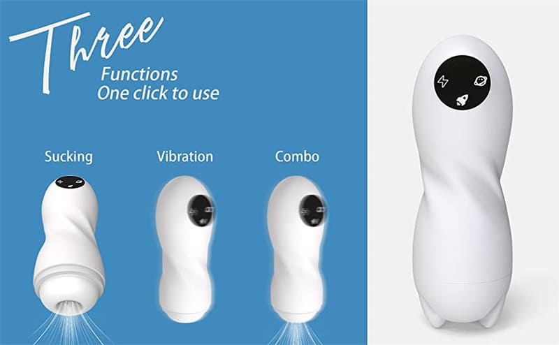Lovesvibe Automatic Male Masturbator Cup with 9 Vibration & 4 Sucking Modes Male Sex Toy for Penis Stimulation