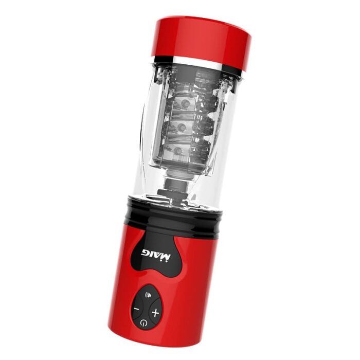 Lovesvibe Automatic Male Masturbator, Multi-Frequency Variable Speed Intelligent Pronunciation Sex Machines with Stand
