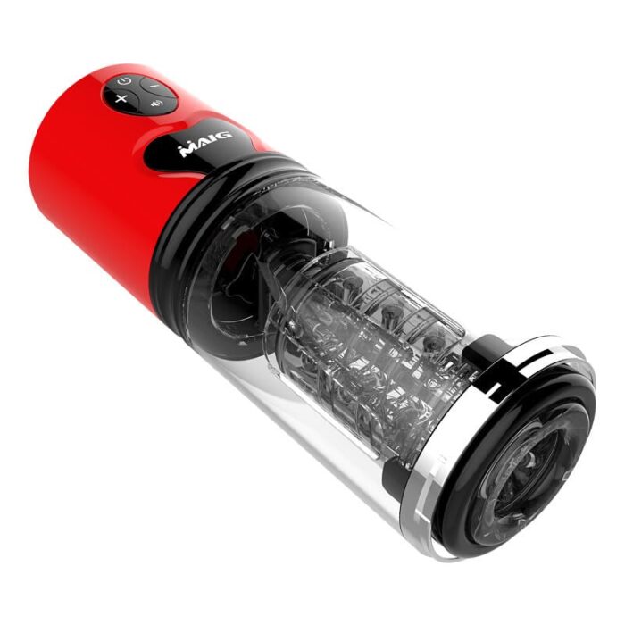 Lovesvibe Automatic Male Masturbator, Multi-Frequency Variable Speed Intelligent Pronunciation Sex Machines with Stand