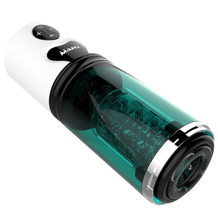 Lovesvibe Automatic Male Masturbator, Multi-Frequency Variable Speed Intelligent Pronunciation Sex Machines with Stand