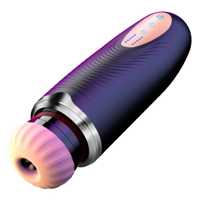 Lovesvibe Automatic Male Masturbator with 10 Vibrating Sucking 3D Texture Channel Electric Male Stroker