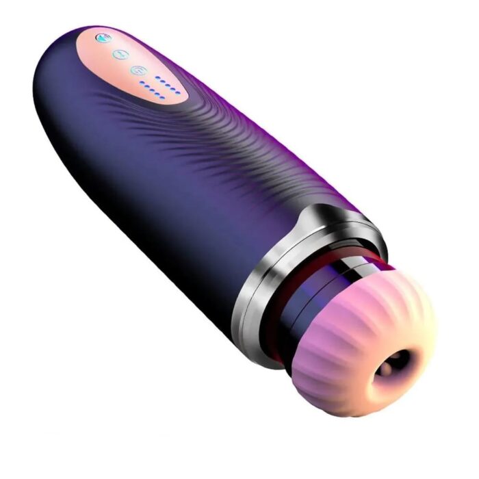 Lovesvibe Automatic Male Masturbator with 10 Vibrating Sucking 3D Texture Channel Electric Male Stroker