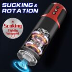Lovesvibe Automatic Male Masturbator with 10 Vibration 5 Sucking Rotation Voice Function Vagina Male Sex Toys