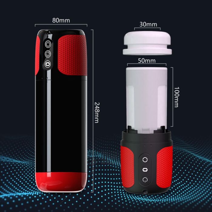 Lovesvibe Automatic Male Masturbator with 10 Vibration 5 Sucking Rotation Voice Function Vagina Male Sex Toys