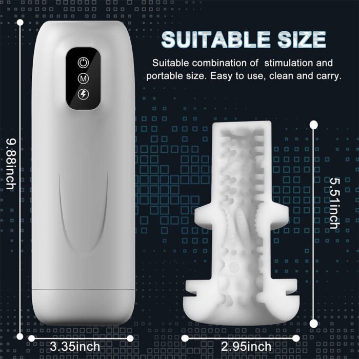 Lovesvibe Automatic Male Masturbator with 7 Powerful Thrusting Modes Sex Toys for Men for Penis Stimulation 6