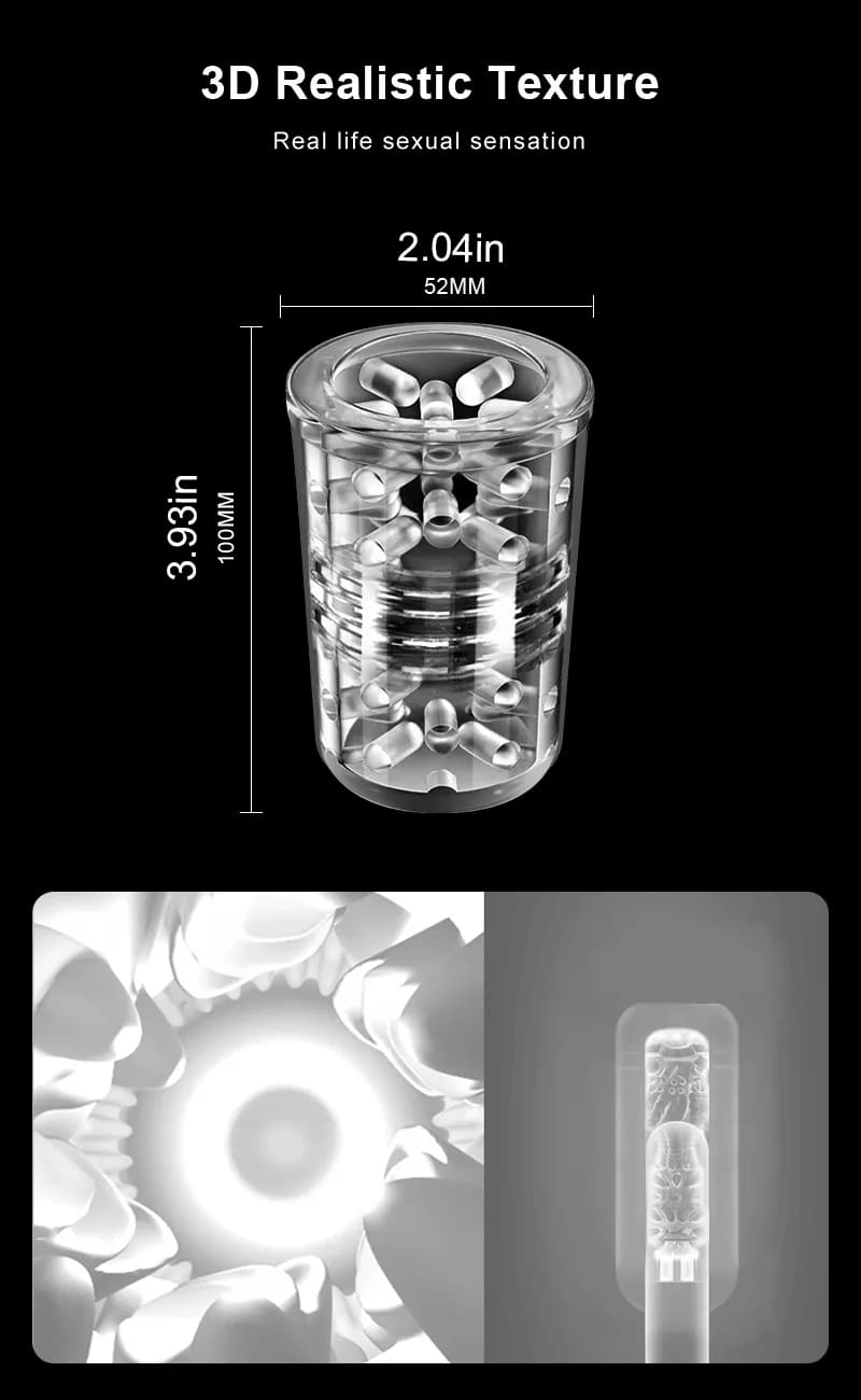 Lovesvibe Automatic Male Masturbator with 7 Powerful Thrusting Rotating Modes Hands Free Blowjob Sex Toys for Men