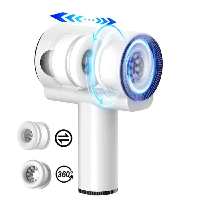 Lovesvibe Automatic Male Masturbator with 7 Vibrations & 5 Thrusting Sucking Rotation Handheld Sex Toy for Men