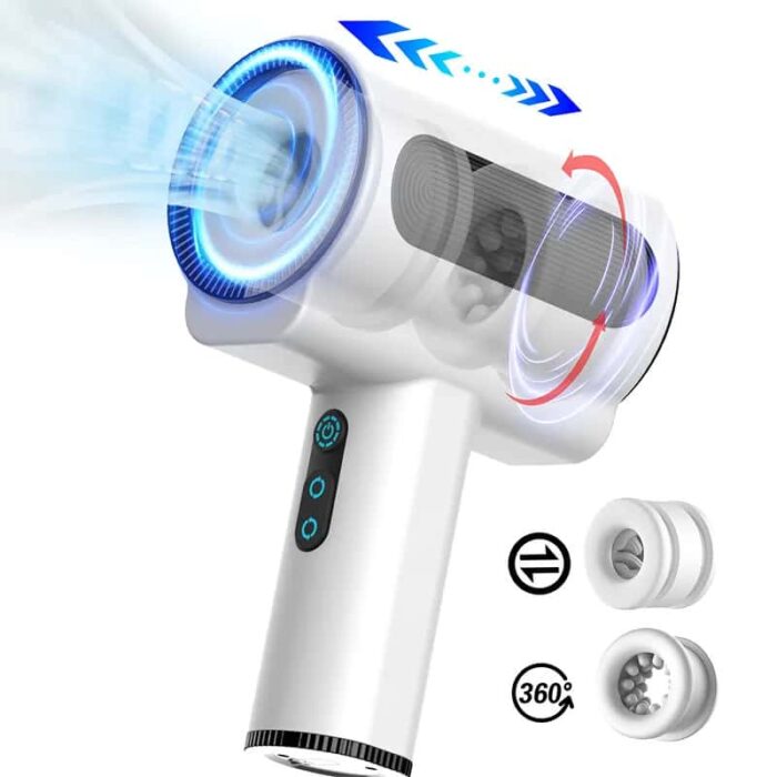 Lovesvibe Automatic Male Masturbator with 7 Vibrations & 5 Thrusting Sucking Rotation Handheld Sex Toy for Men